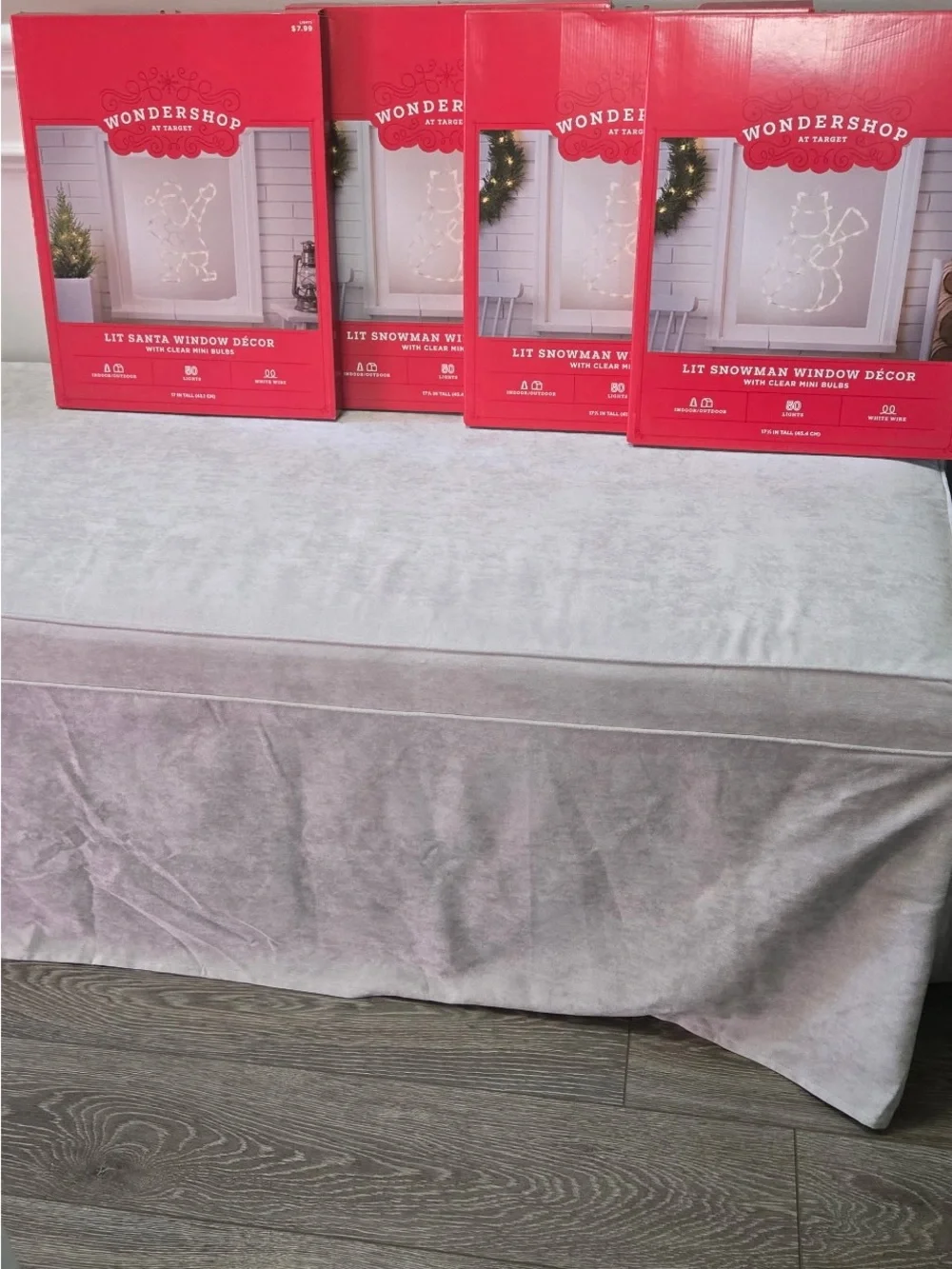 Wondershop Red Holiday Lit Window Décor - Set of 4 Boxes